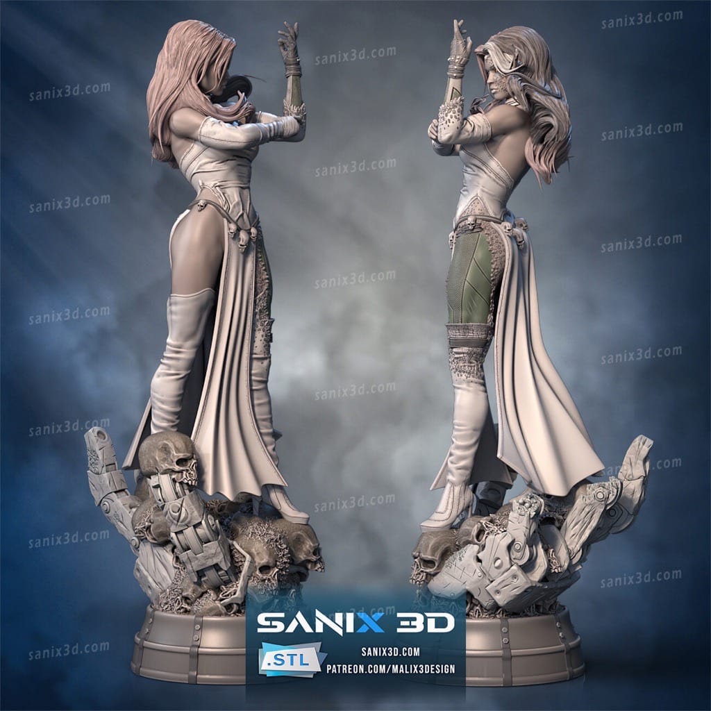P站图纸印象馆 Sanix3d 漫威 魔形女 Sanix3d 漫威 魔形女