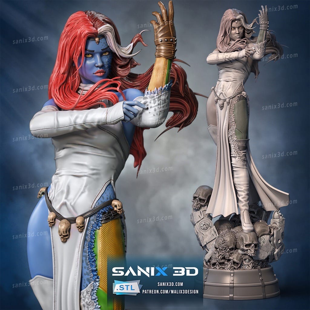 P站图纸印象馆 Sanix3d 漫威 魔形女 Sanix3d 漫威 魔形女