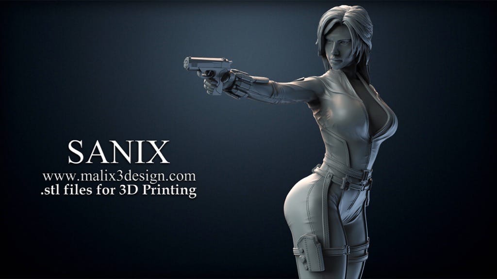 P站图纸印象馆 Sanix3d 漫威 黑寡妇 Sanix3d 漫威 黑寡妇