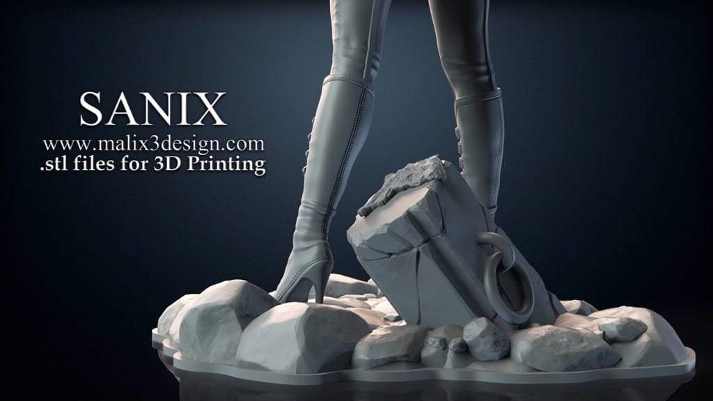 P站图纸印象馆 Sanix3d 漫威 黑寡妇 Sanix3d 漫威 黑寡妇