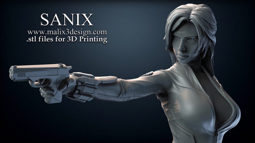 P站图纸印象馆 Sanix3d 漫威 黑寡妇 Sanix3d 漫威 黑寡妇