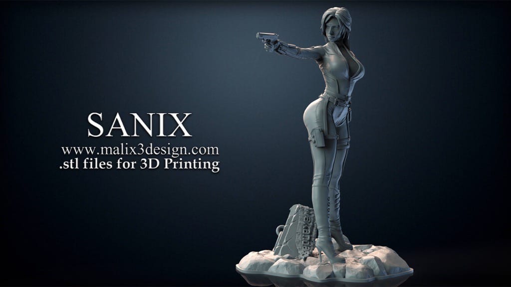 P站图纸印象馆 Sanix3d 漫威 黑寡妇 Sanix3d 漫威 黑寡妇