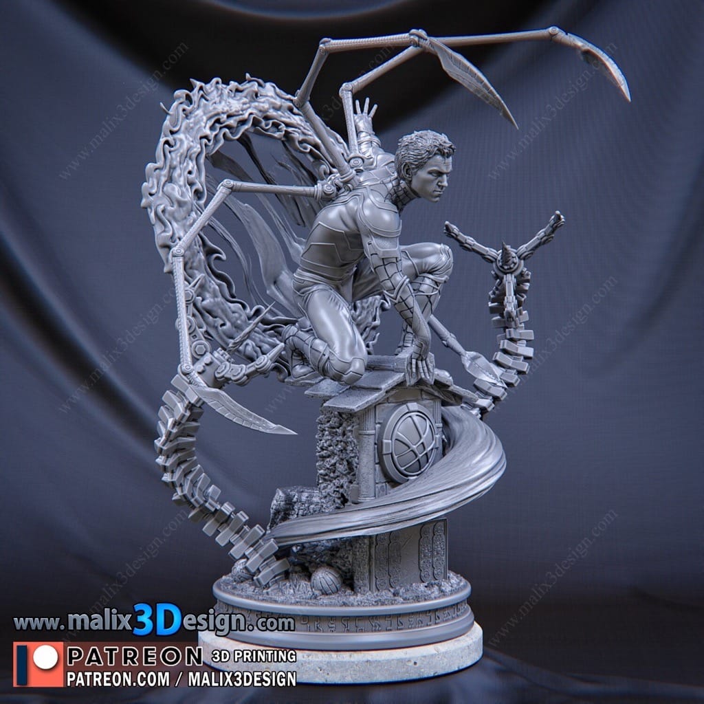 P站图纸印象馆 Sanix3d 漫威 蜘蛛侠 Sanix3d 漫威 蜘蛛侠