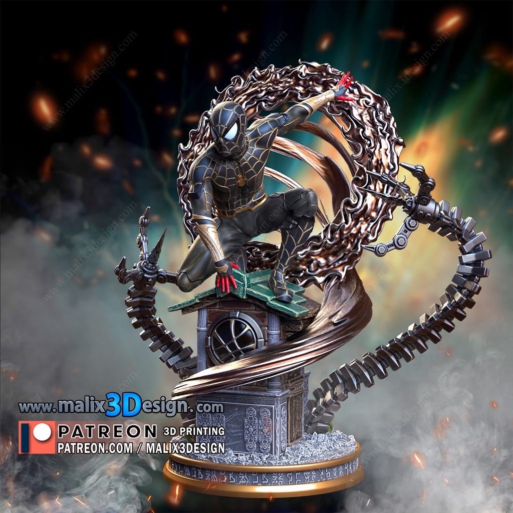 P站图纸印象馆 Sanix3d 漫威 蜘蛛侠 Sanix3d 漫威 蜘蛛侠