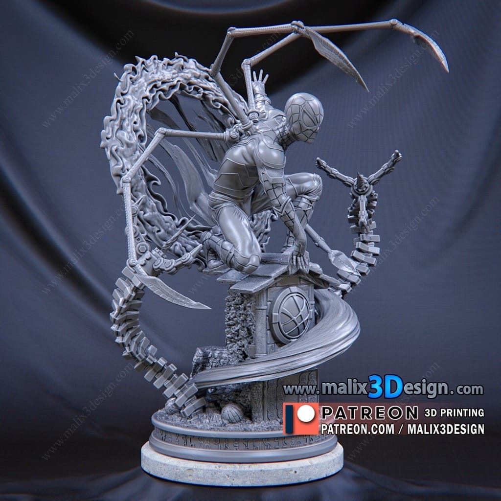 P站图纸印象馆 Sanix3d 漫威 蜘蛛侠 Sanix3d 漫威 蜘蛛侠