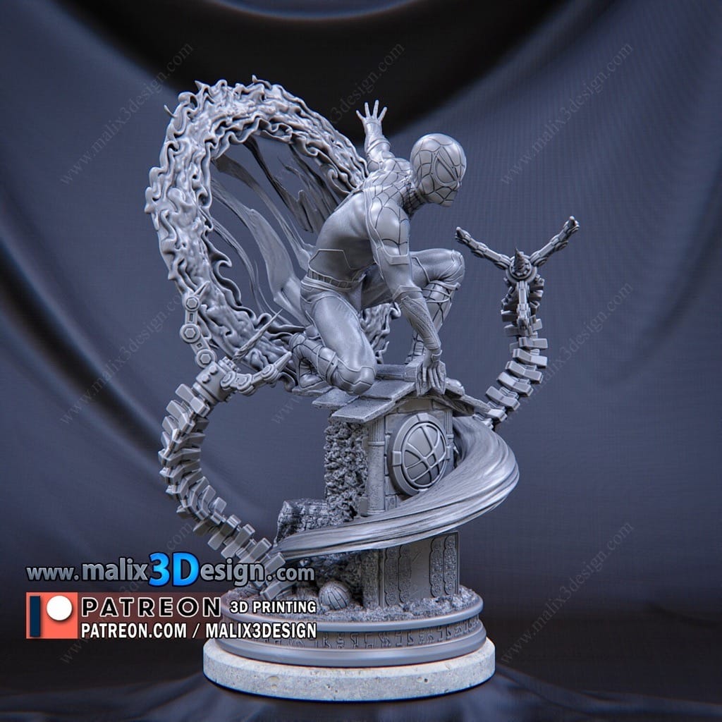 P站图纸印象馆 Sanix3d 漫威 蜘蛛侠 Sanix3d 漫威 蜘蛛侠