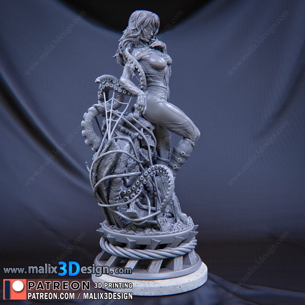 P站图纸印象馆 Sanix3d 漫威 蜘蛛女侠 Sanix3d 漫威 蜘蛛女侠