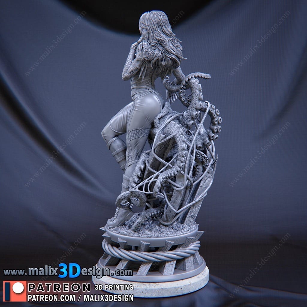 P站图纸印象馆 Sanix3d 漫威 蜘蛛女侠 Sanix3d 漫威 蜘蛛女侠