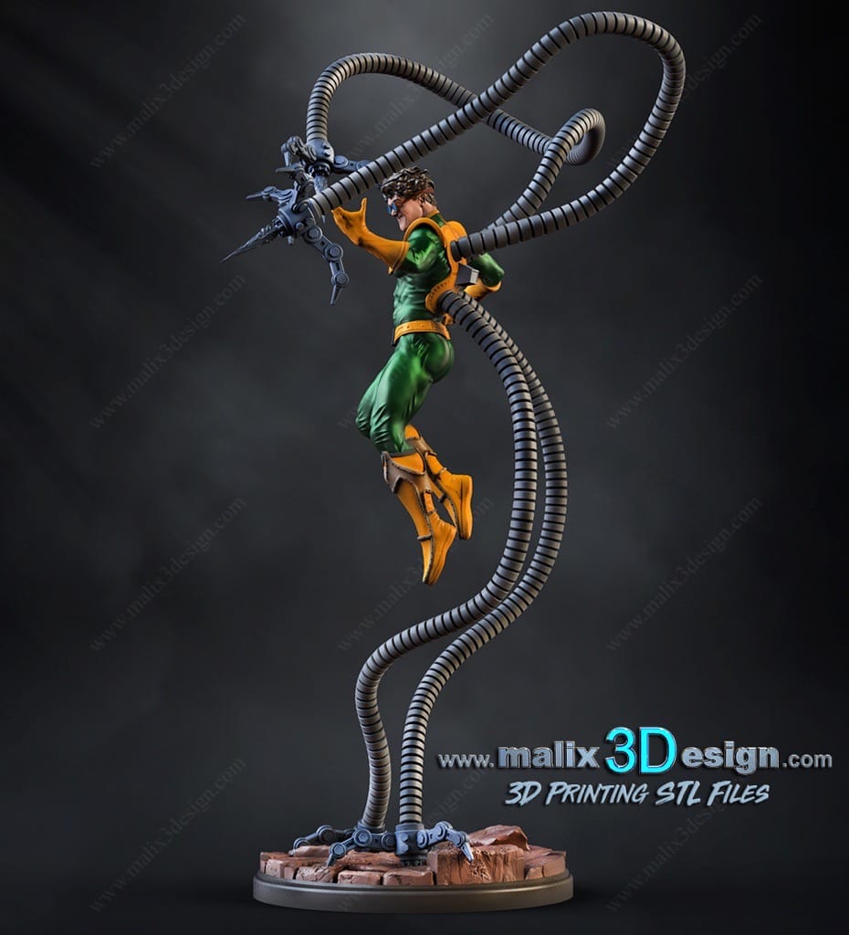 P站图纸印象馆 Sanix3d 漫威 章鱼博士 Sanix3d 漫威 章鱼博士