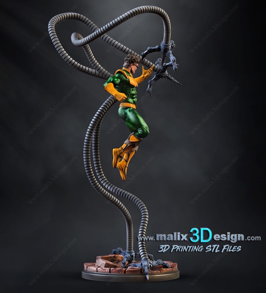 P站图纸印象馆 Sanix3d 漫威 章鱼博士 Sanix3d 漫威 章鱼博士