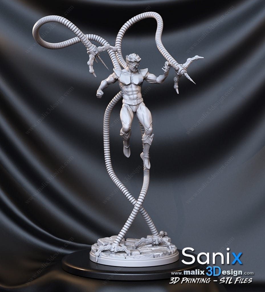 P站图纸印象馆 Sanix3d 漫威 章鱼博士 Sanix3d 漫威 章鱼博士