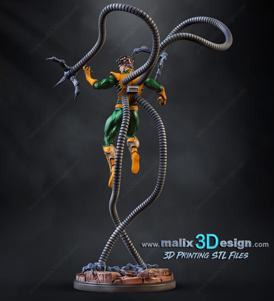 P站图纸印象馆 Sanix3d 漫威 章鱼博士 Sanix3d 漫威 章鱼博士