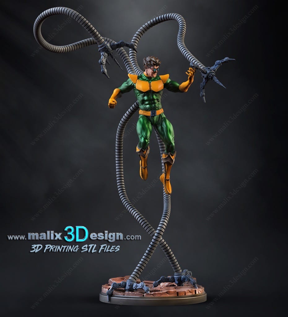 P站图纸印象馆 Sanix3d 漫威 章鱼博士 Sanix3d 漫威 章鱼博士