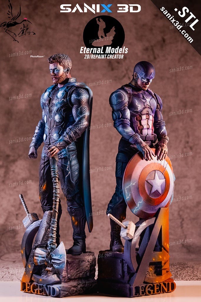 P站图纸印象馆 Sanix3d 漫威 美国队长 Sanix3d 漫威 美国队长