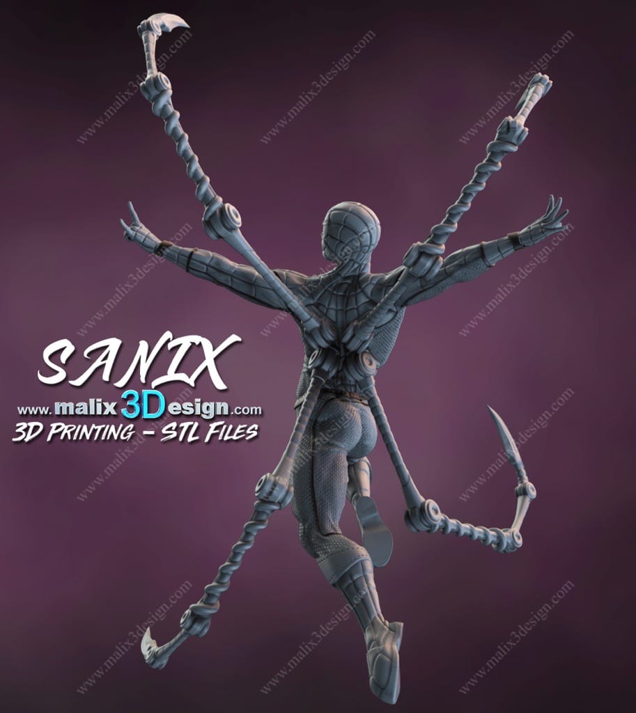 P站图纸印象馆 Sanix3d 漫威 蜘蛛侠 Sanix3d 漫威 蜘蛛侠