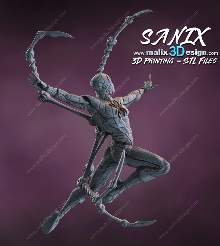 P站图纸印象馆 Sanix3d 漫威 蜘蛛侠 Sanix3d 漫威 蜘蛛侠