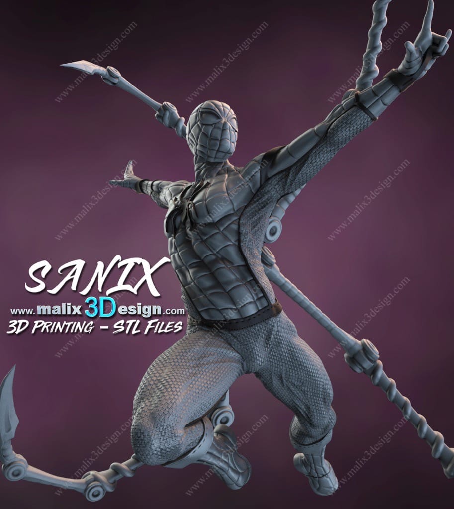 P站图纸印象馆 Sanix3d 漫威 蜘蛛侠 Sanix3d 漫威 蜘蛛侠