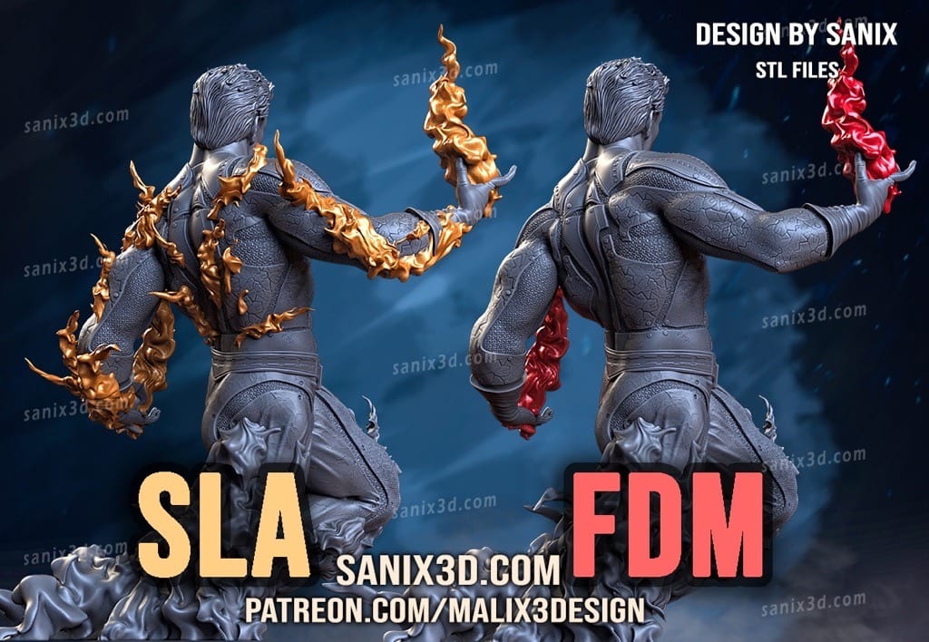 P站图纸印象馆 Sanix3d 漫威 霹雳火 Sanix3d 漫威 霹雳火