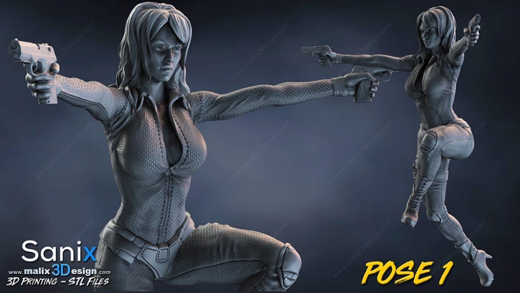 P站图纸印象馆 Sanix3d 漫威 神盾局特工 梅琳达·梅 Sanix3d 漫威 神盾局特工 梅琳达·梅