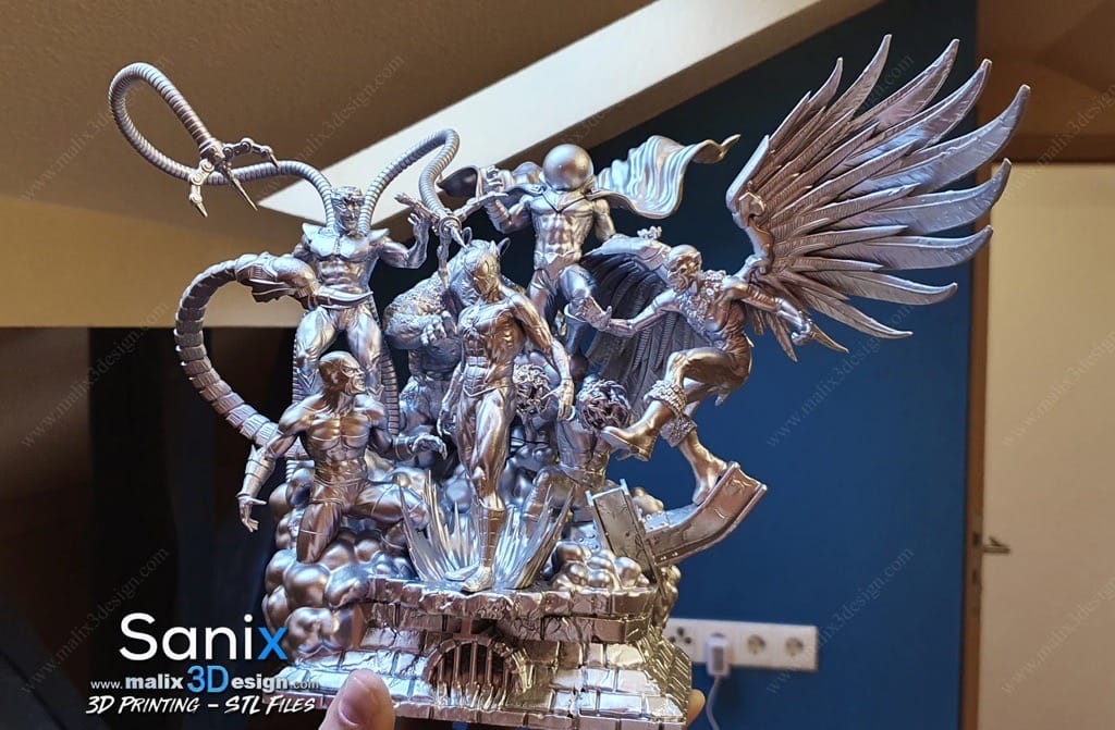 P站图纸印象馆 Sanix3d 漫威 蜘蛛侠全家福 Sanix3d 漫威 蜘蛛侠全家福