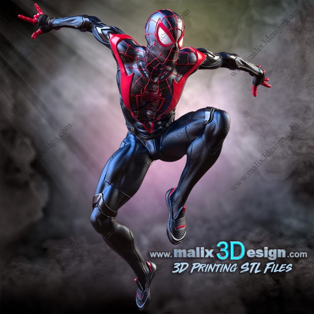 P站图纸印象馆 Sanix3d 漫威 迈尔斯·莫拉莱斯 Sanix3d 漫威 迈尔斯·莫拉莱斯