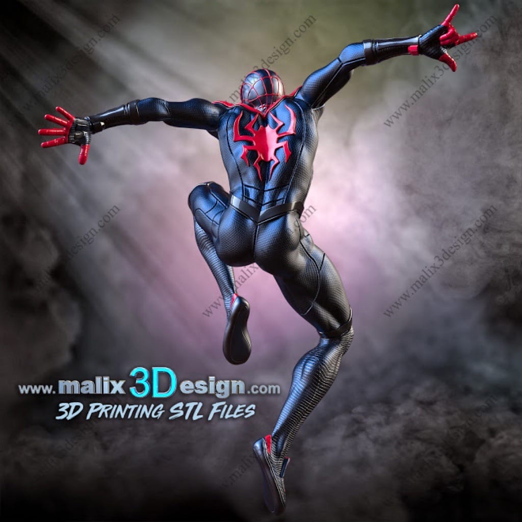 P站图纸印象馆 Sanix3d 漫威 迈尔斯·莫拉莱斯 Sanix3d 漫威 迈尔斯·莫拉莱斯