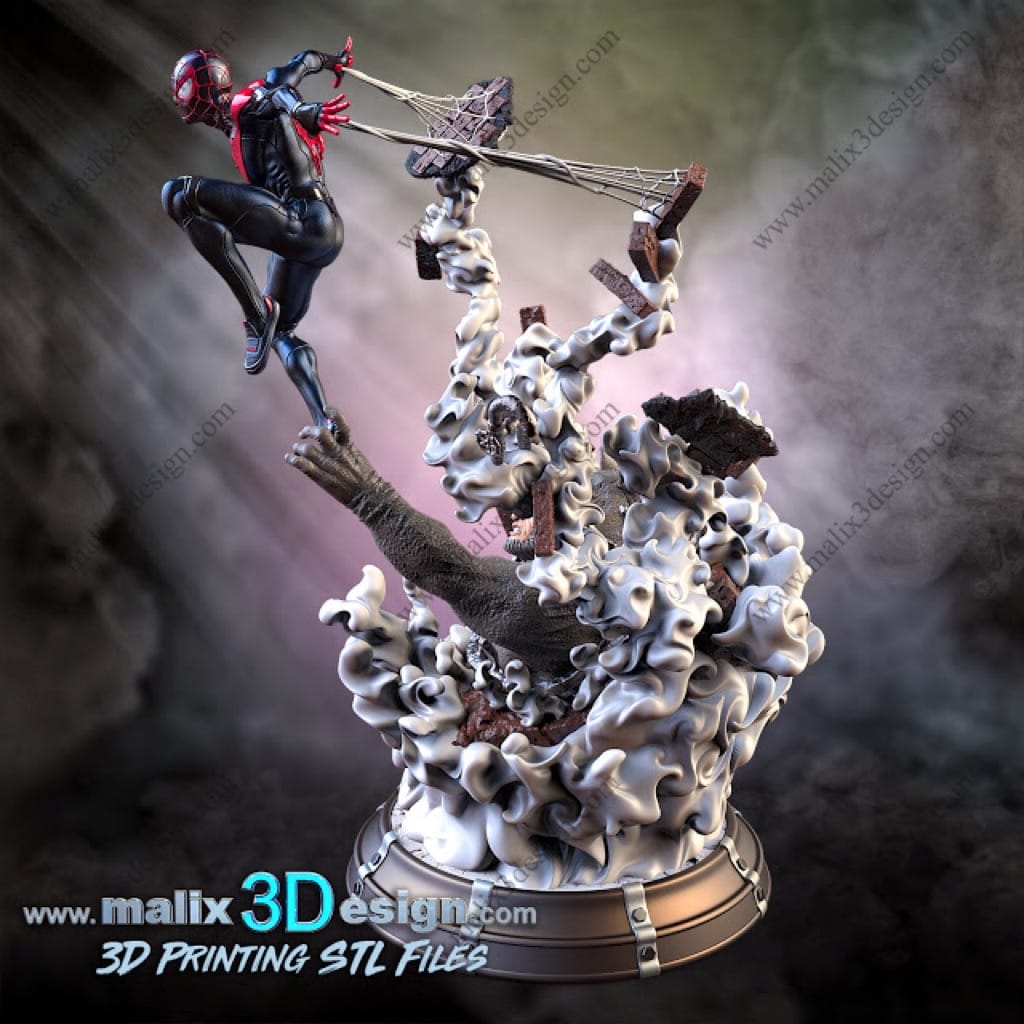 P站图纸印象馆 Sanix3d 漫威 迈尔斯·莫拉莱斯 Sanix3d 漫威 迈尔斯·莫拉莱斯