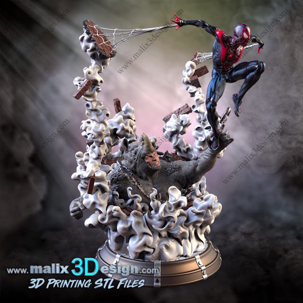 P站图纸印象馆 Sanix3d 漫威 迈尔斯·莫拉莱斯 Sanix3d 漫威 迈尔斯·莫拉莱斯