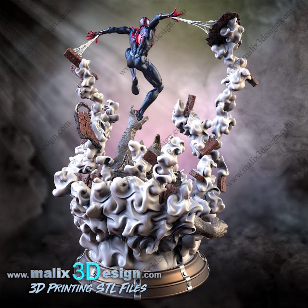 P站图纸印象馆 Sanix3d 漫威 迈尔斯·莫拉莱斯 Sanix3d 漫威 迈尔斯·莫拉莱斯