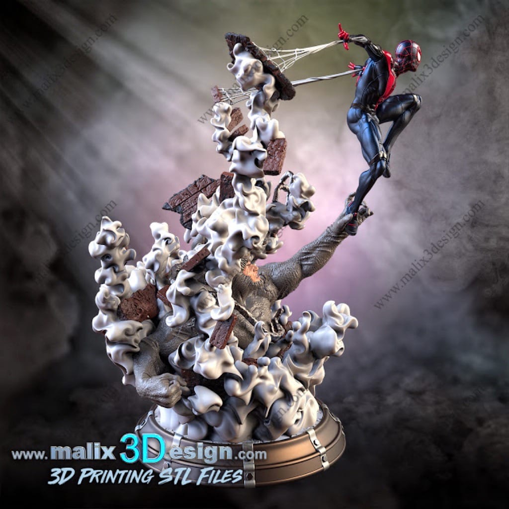 P站图纸印象馆 Sanix3d 漫威 迈尔斯·莫拉莱斯 Sanix3d 漫威 迈尔斯·莫拉莱斯