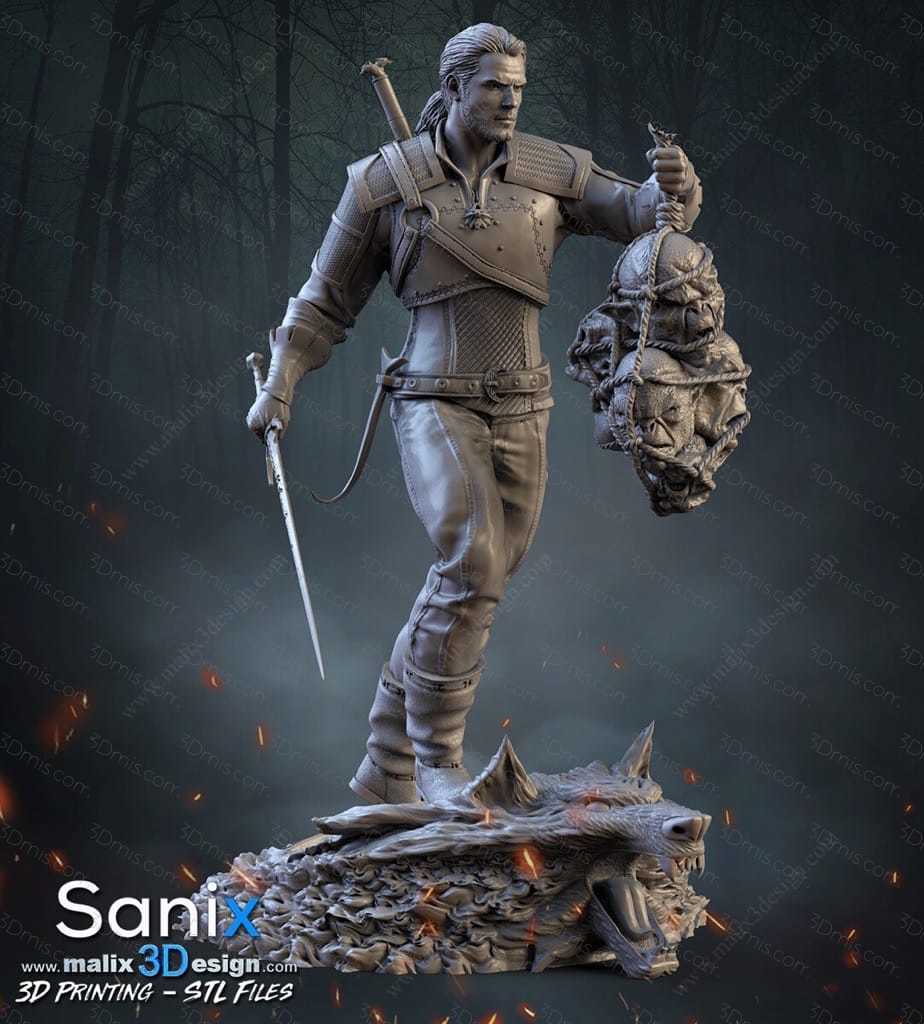 Sanix3d 猎魔人 杰洛特