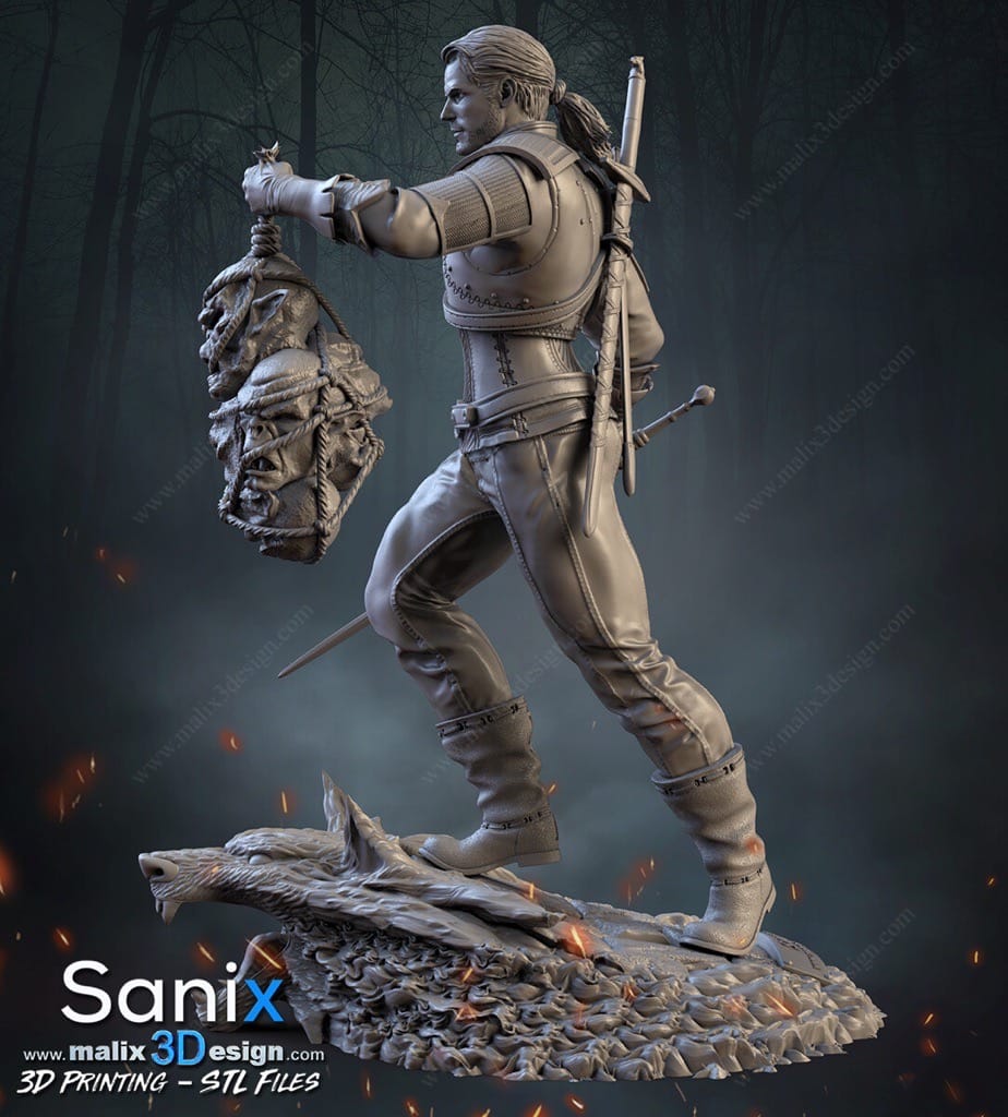 P站图纸印象馆 Sanix3d 猎魔人 杰洛特 Sanix3d 猎魔人 杰洛特