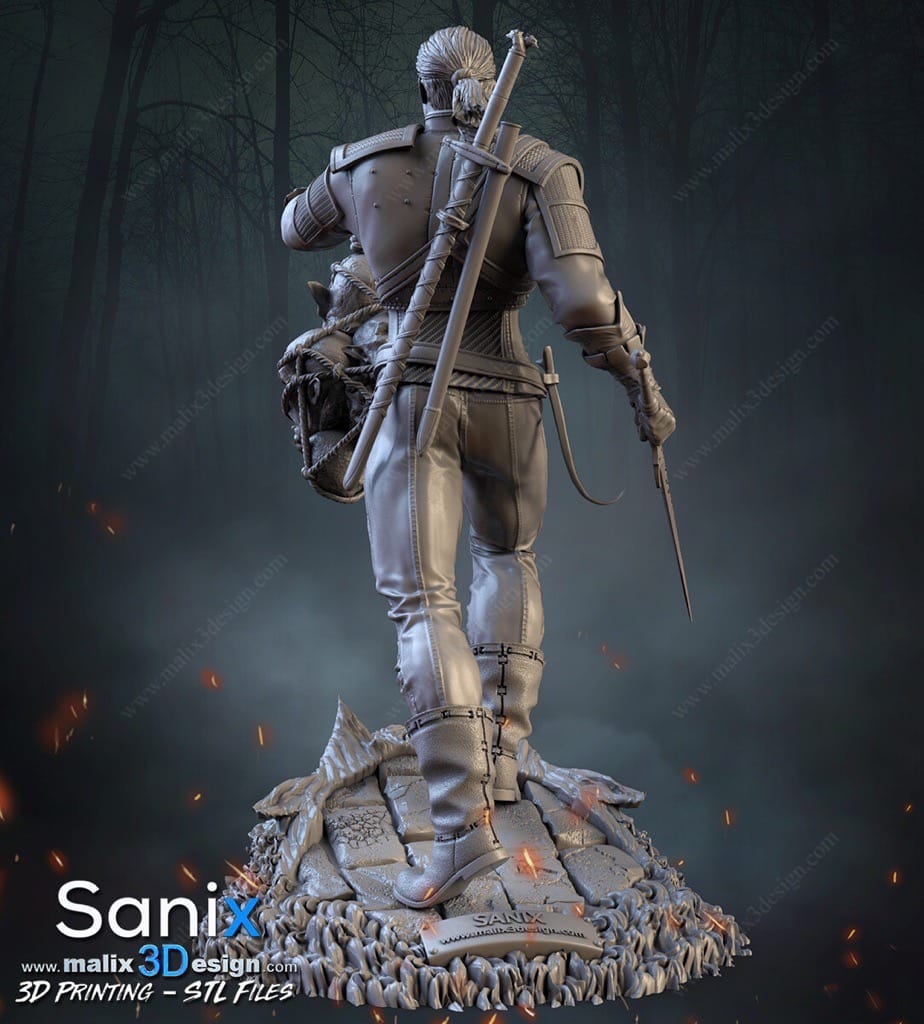 P站图纸印象馆 Sanix3d 猎魔人 杰洛特 Sanix3d 猎魔人 杰洛特