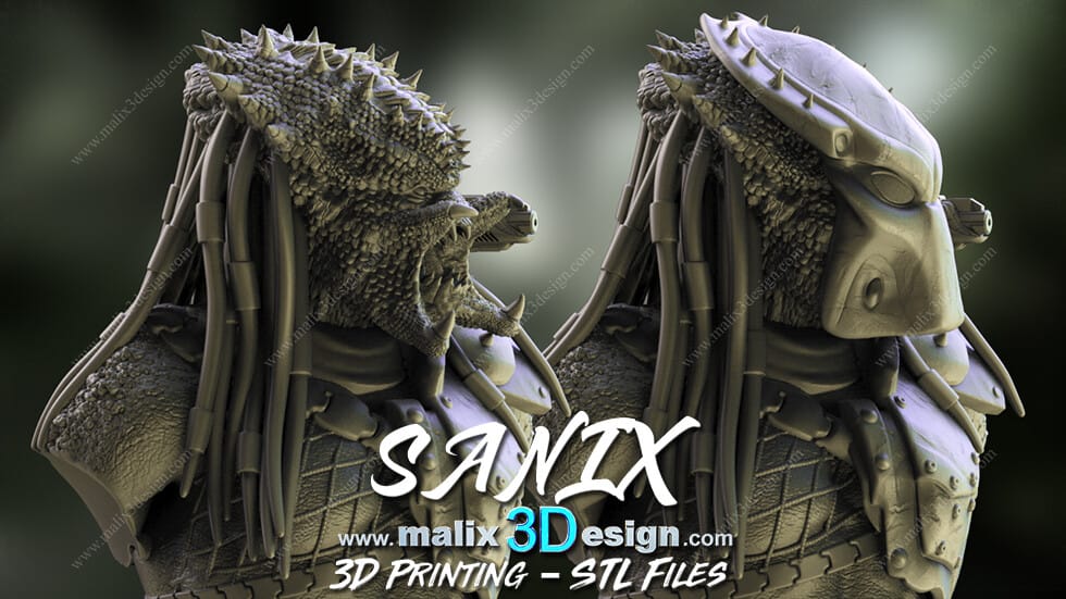 P站图纸印象馆 Sanix3d 铁血战士 Sanix3d 铁血战士