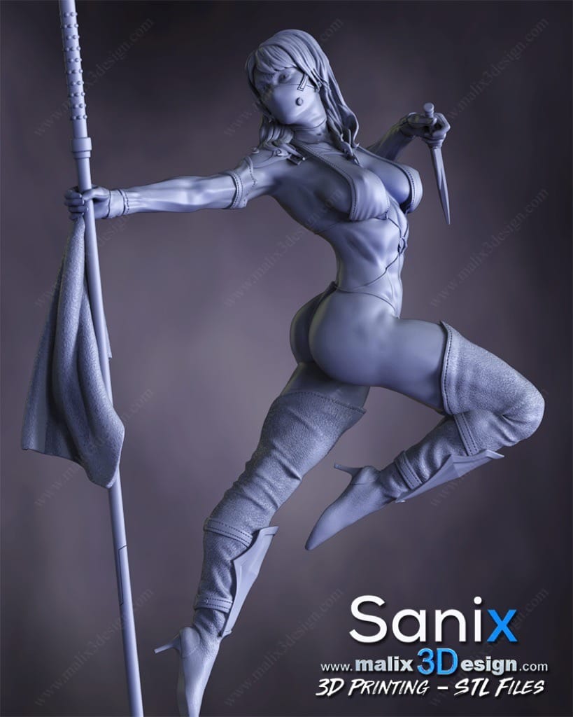 P站图纸印象馆 Sanix3d 格斗之王 梅莲娜 Sanix3d 格斗之王 梅莲娜