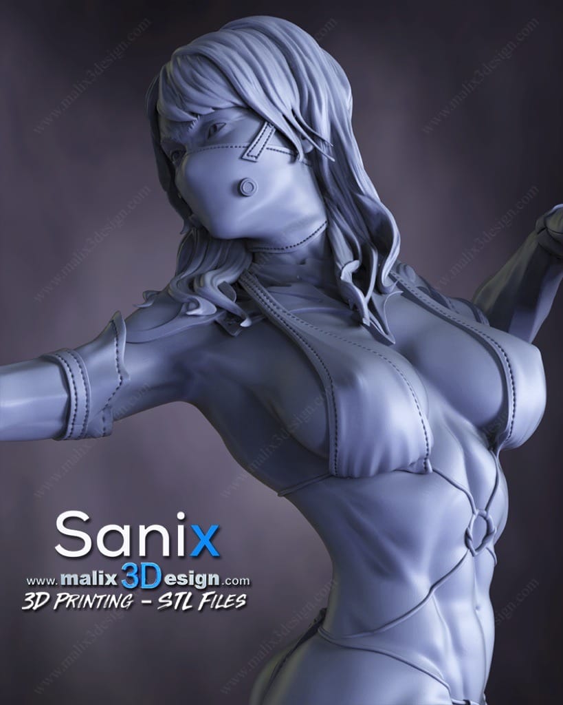 P站图纸印象馆 Sanix3d 格斗之王 梅莲娜 Sanix3d 格斗之王 梅莲娜