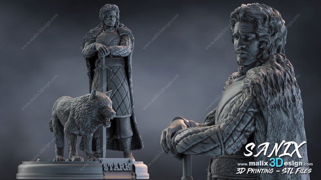 P站图纸印象馆 Sanix3d 权力的游戏 艾德·史塔克 Sanix3d 权力的游戏 艾德·史塔克