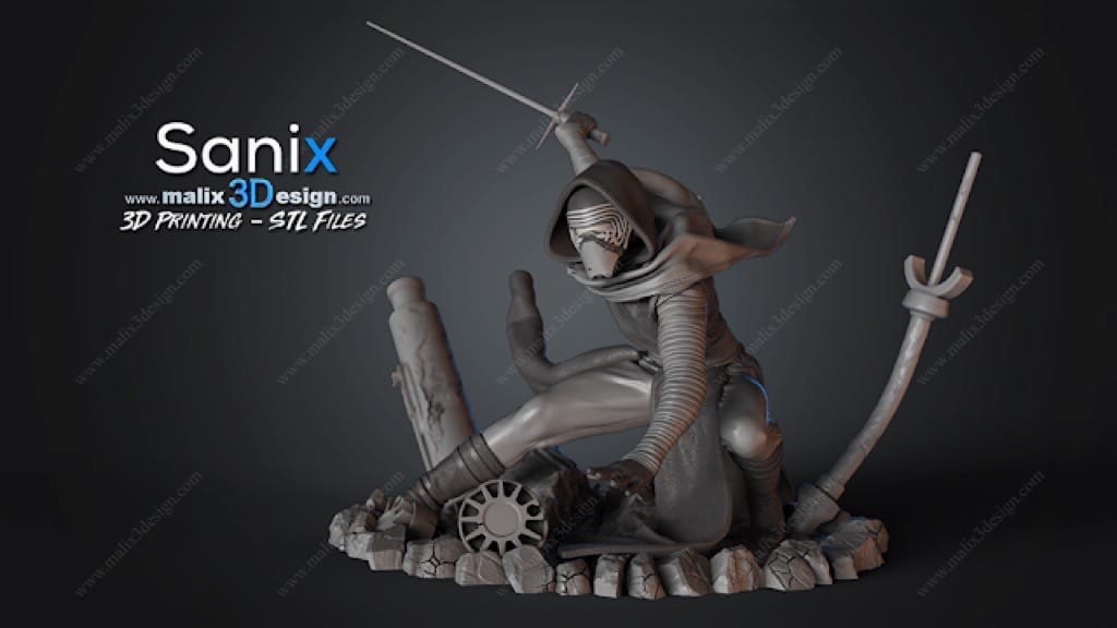 P站图纸印象馆 Sanix3d 星球大战 凯洛·伦 Sanix3d 星球大战 凯洛·伦