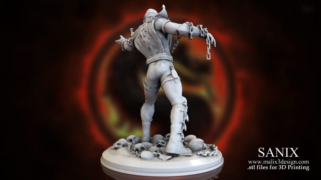 P站图纸印象馆 Sanix3d 真人快打 蝎子 Sanix3d 真人快打 蝎子