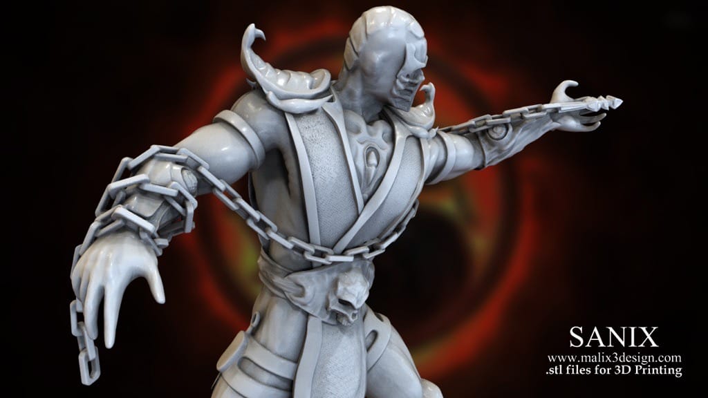 P站图纸印象馆 Sanix3d 真人快打 蝎子 Sanix3d 真人快打 蝎子