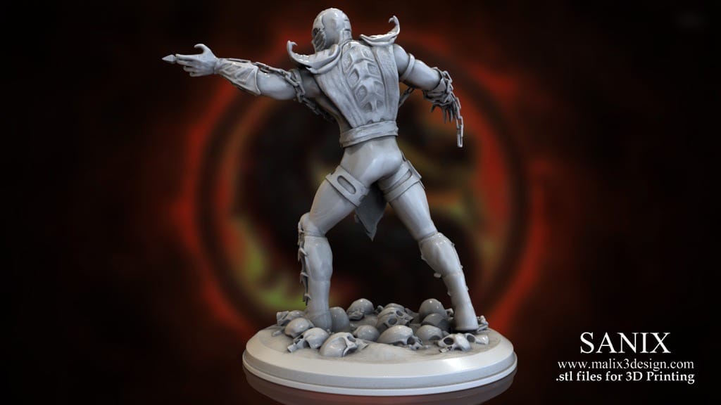 P站图纸印象馆 Sanix3d 真人快打 蝎子 Sanix3d 真人快打 蝎子