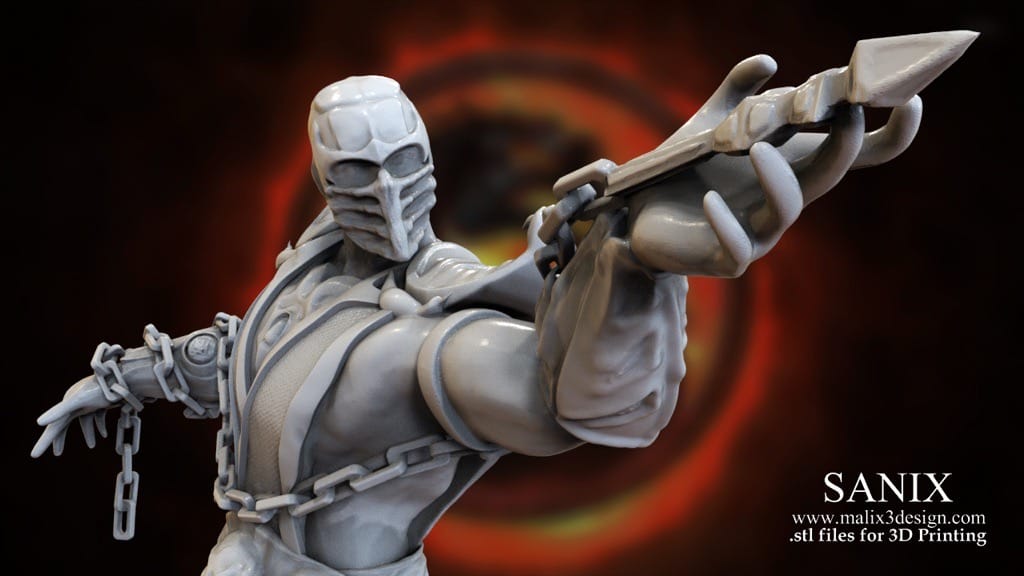 P站图纸印象馆 Sanix3d 真人快打 蝎子 Sanix3d 真人快打 蝎子