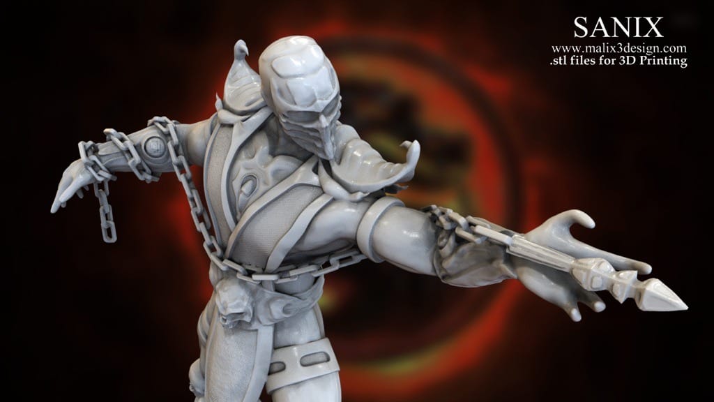 P站图纸印象馆 Sanix3d 真人快打 蝎子 Sanix3d 真人快打 蝎子