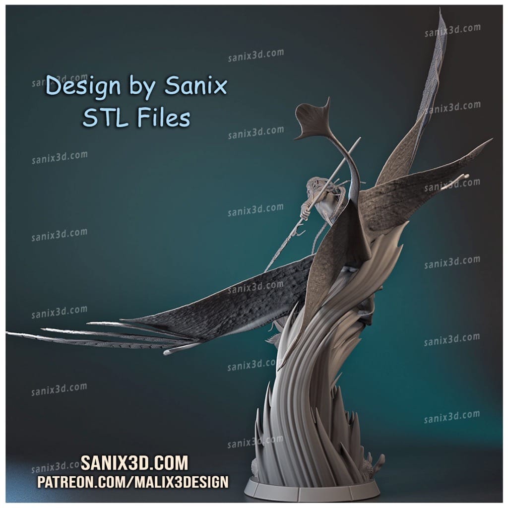 P站图纸印象馆 Sanix3d 阿凡达 水之道 Sanix3d 阿凡达 水之道