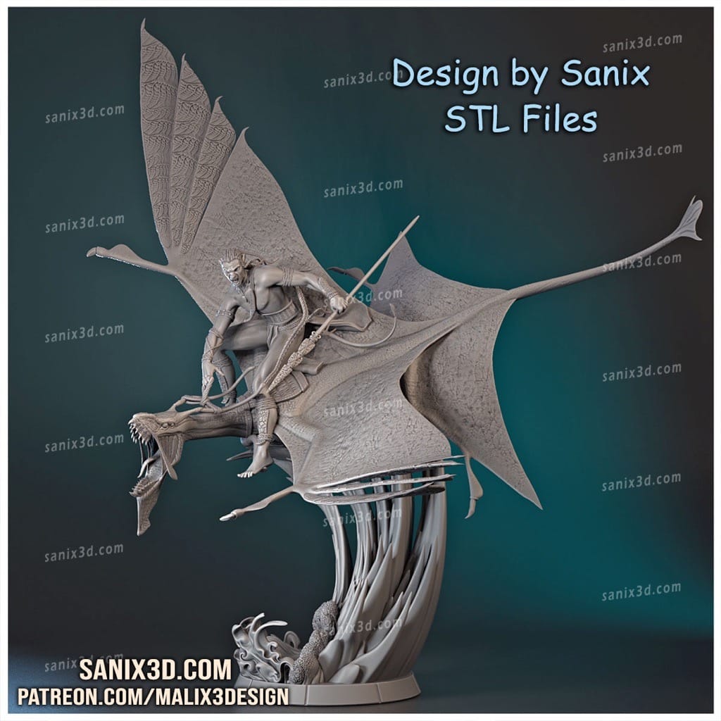 P站图纸印象馆 Sanix3d 阿凡达 水之道 Sanix3d 阿凡达 水之道