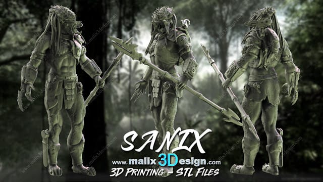 P站图纸印象馆 Sanix3d 铁血战士 Sanix3d 铁血战士