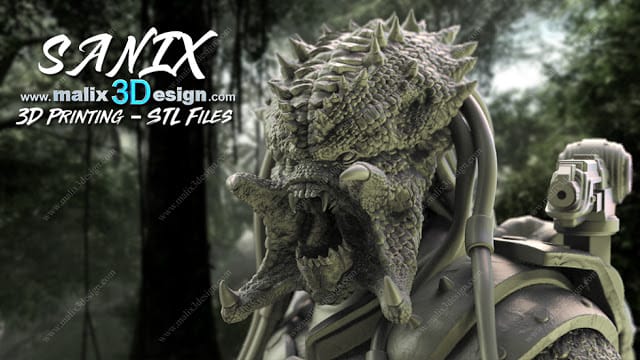 P站图纸印象馆 Sanix3d 铁血战士 Sanix3d 铁血战士