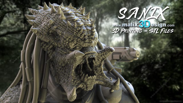 P站图纸印象馆 Sanix3d 铁血战士 Sanix3d 铁血战士