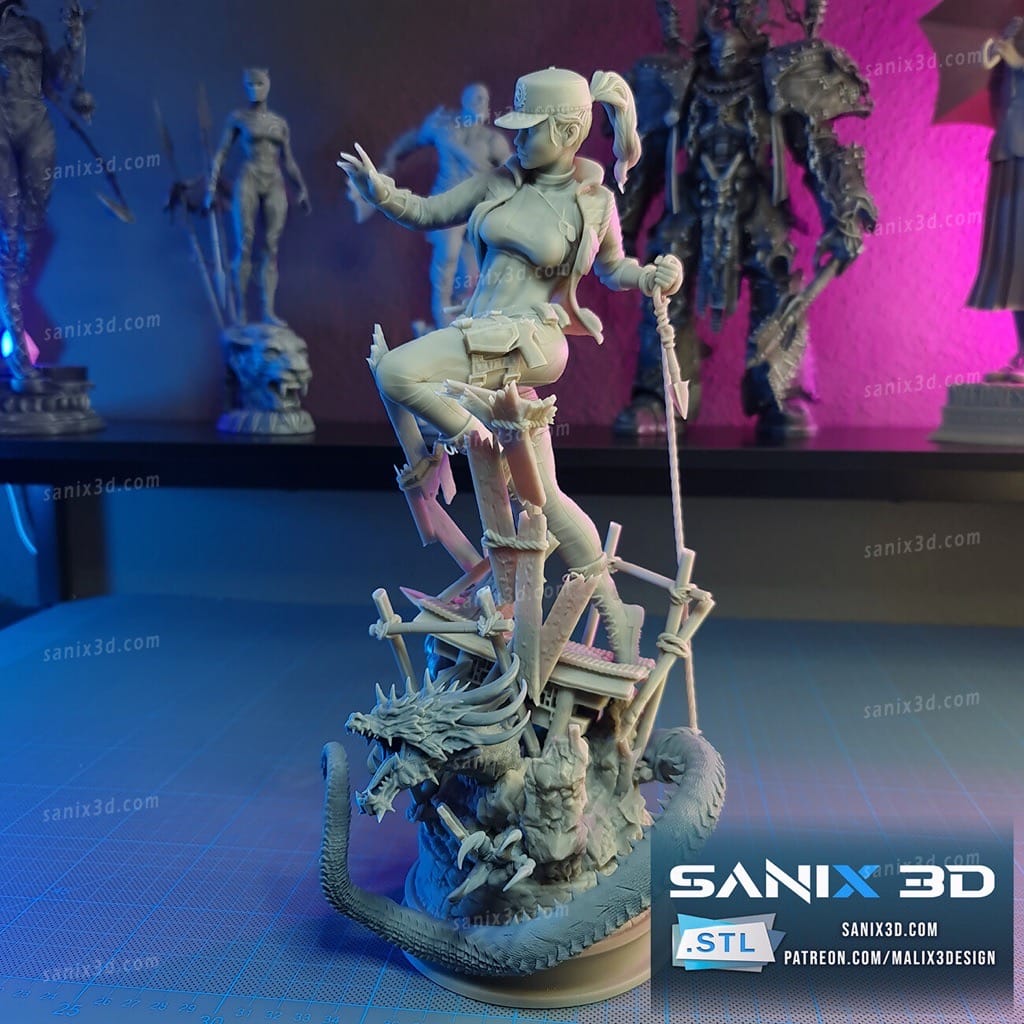 P站图纸印象馆 Sanix3d 真人快打 刀锋索尼娅 Sanix3d 真人快打 刀锋索尼娅