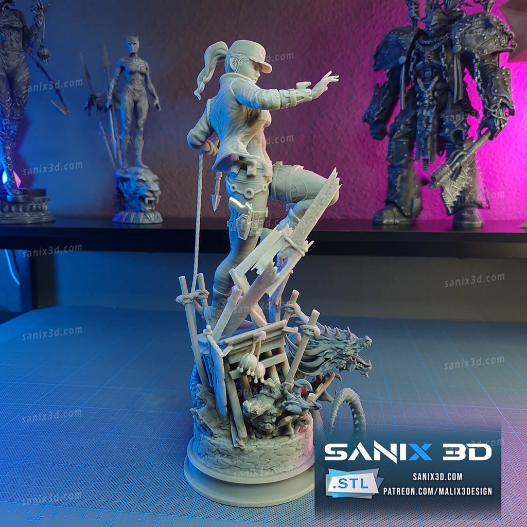 P站图纸印象馆 Sanix3d 真人快打 刀锋索尼娅 Sanix3d 真人快打 刀锋索尼娅